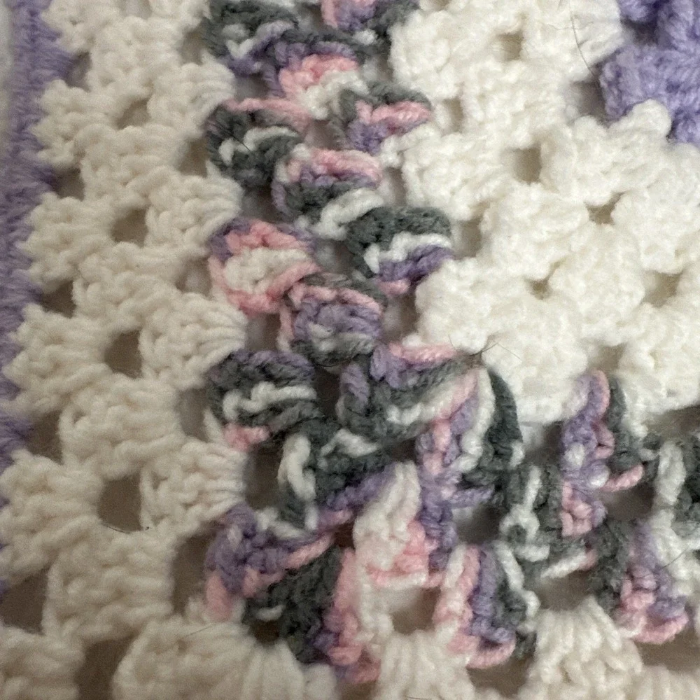 granny square crochet baby blanket/ Lap Blanket